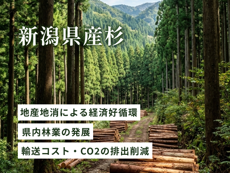 新潟県産杉イメージ